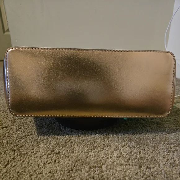 NWT Michael Kors Charlotte Signature Logo Metallic Tote Bag - Picture 7 of 10